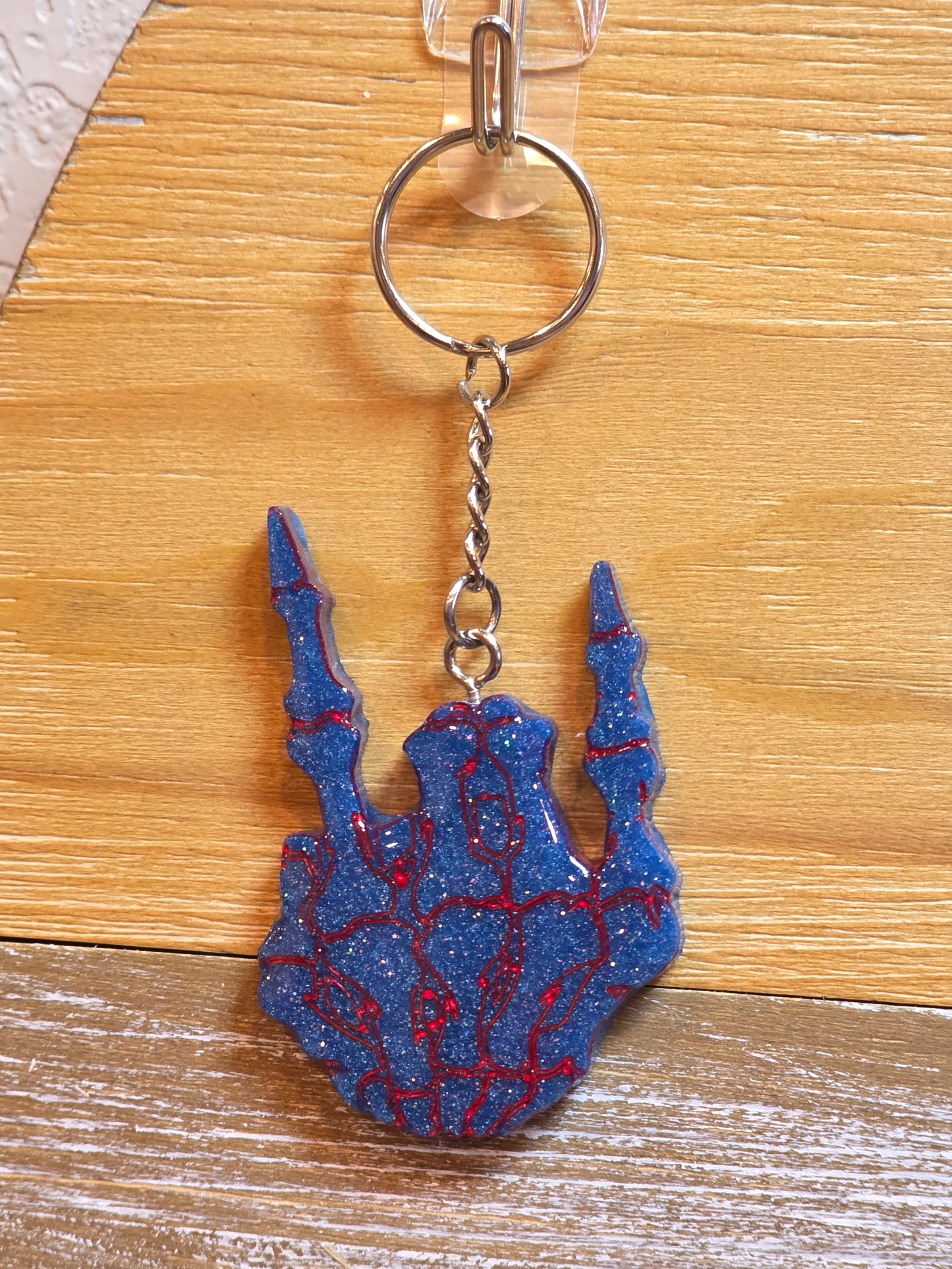 Skeleton Rocker Hand Keychain