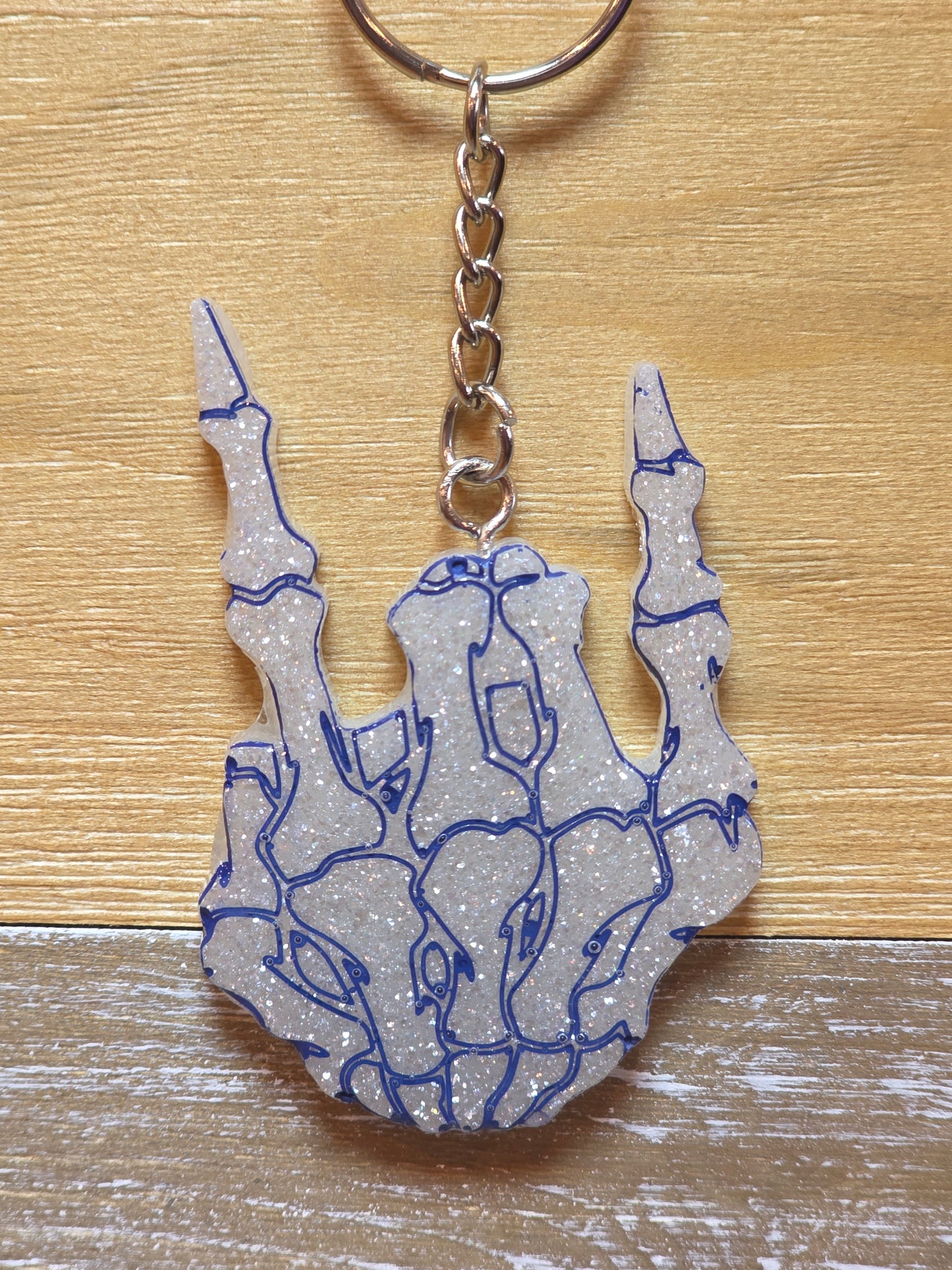 Skeleton Rocker Hand Keychain