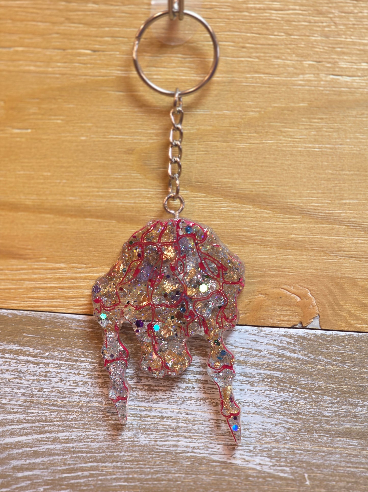 Skeleton Rocker Hand Keychain