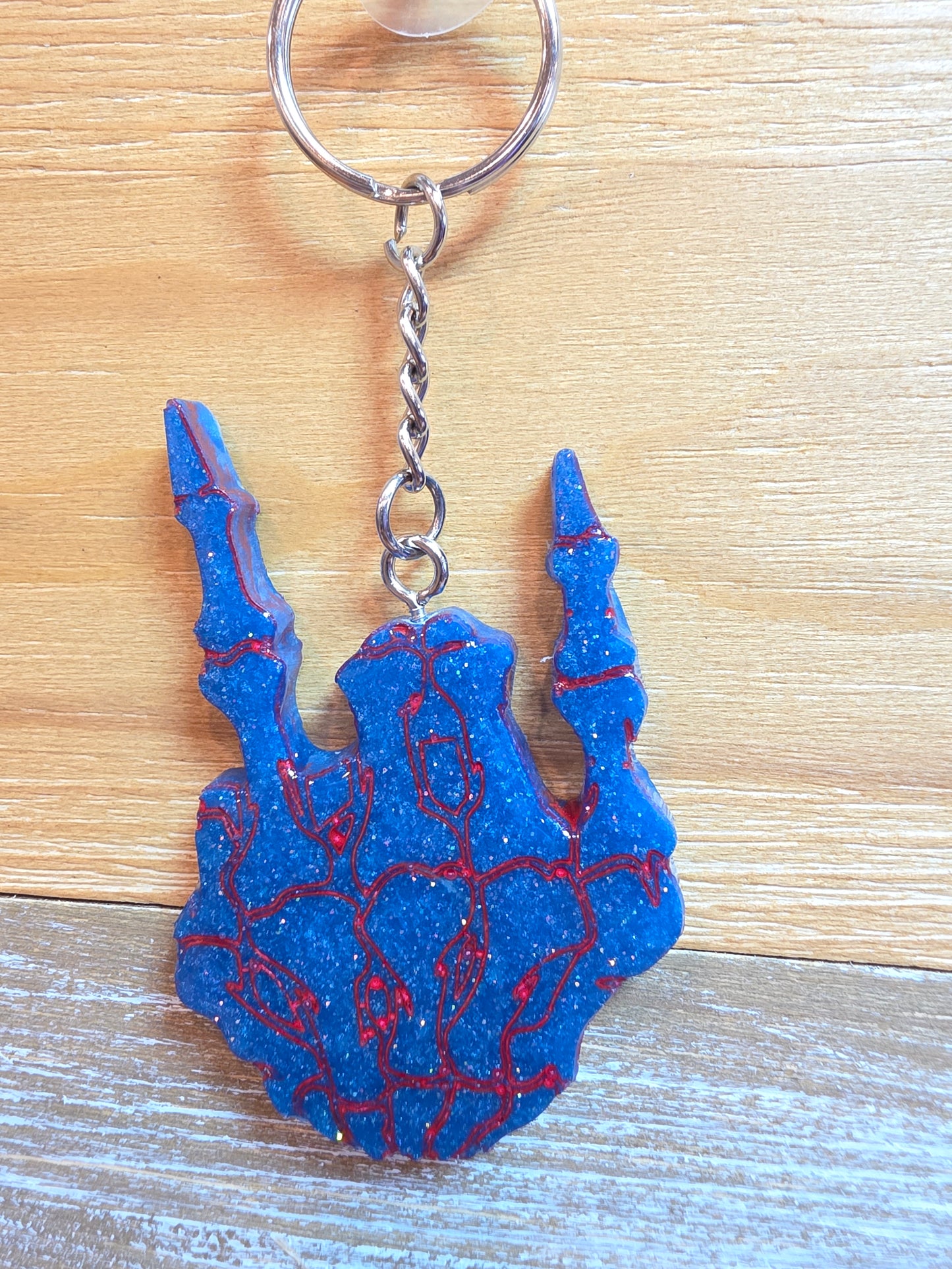 Skeleton Rocker Hand Keychain