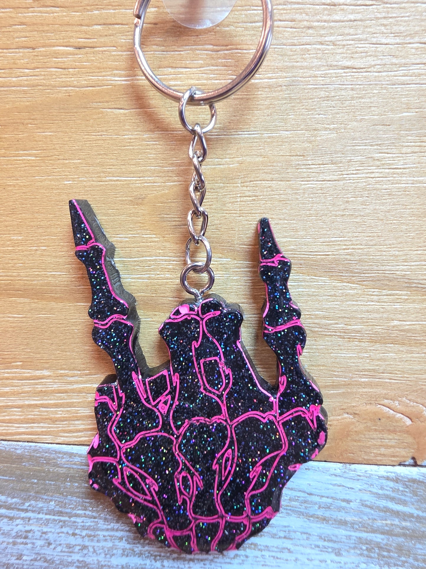 Skeleton Rocker Hand Keychain