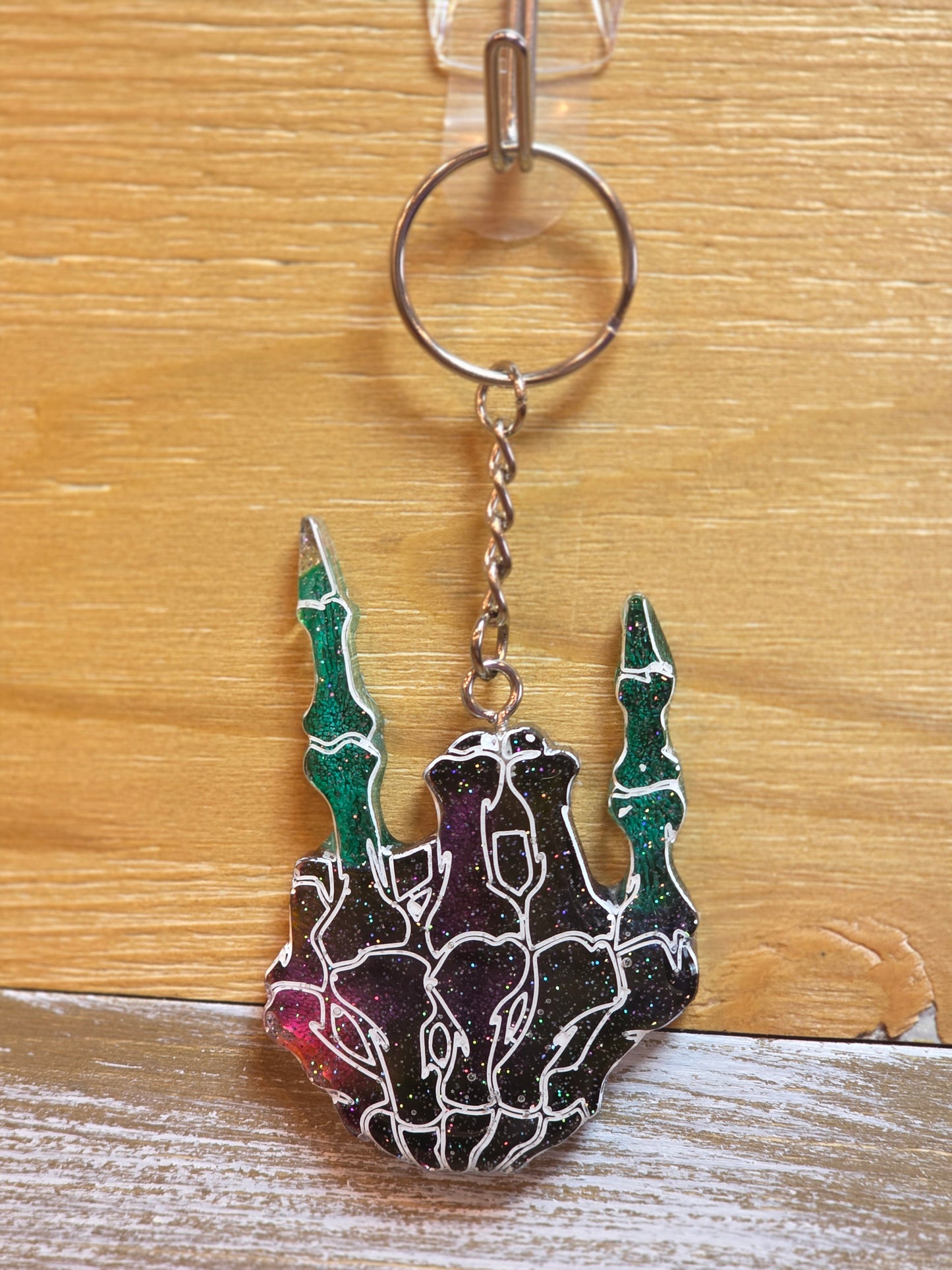 Skeleton Rocker Hand Keychain