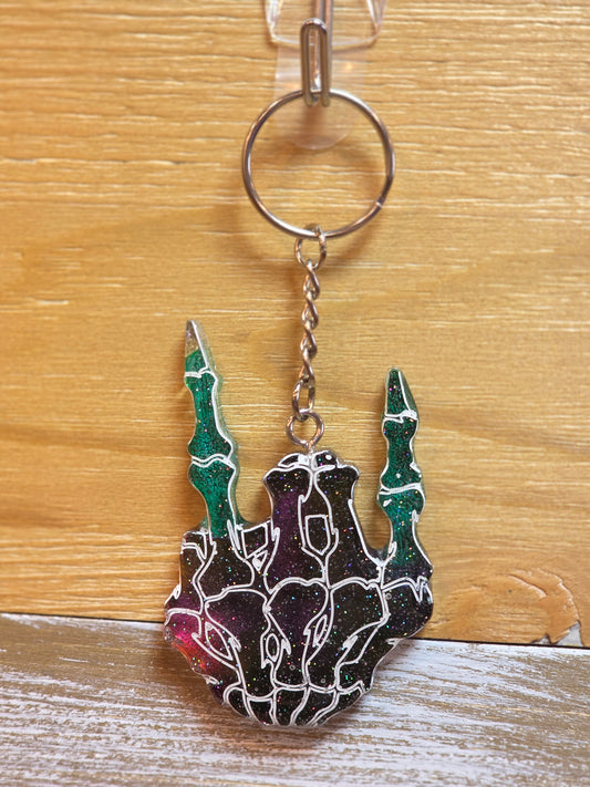 Skeleton Rocker Hand Keychain